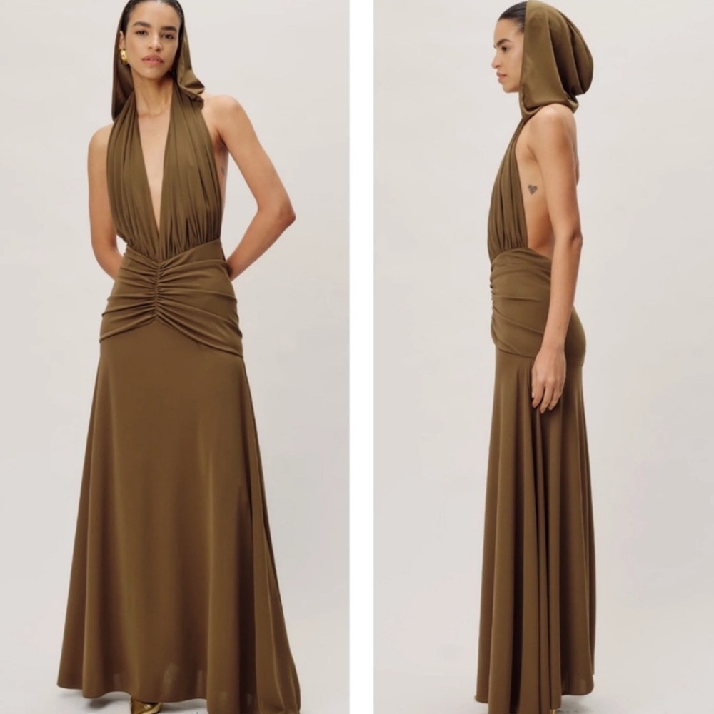 Ronny Kobo Hunter Hooded Gown